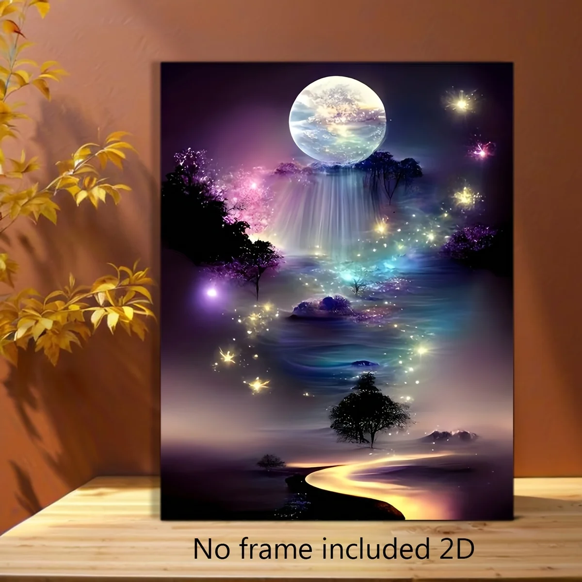 Plano 2D, Pósters e Impresiones, Sin Marco Incluido 2D, 1 Pieza de Pintura en Lienzo, Arte de Pared de Bosque de País de las