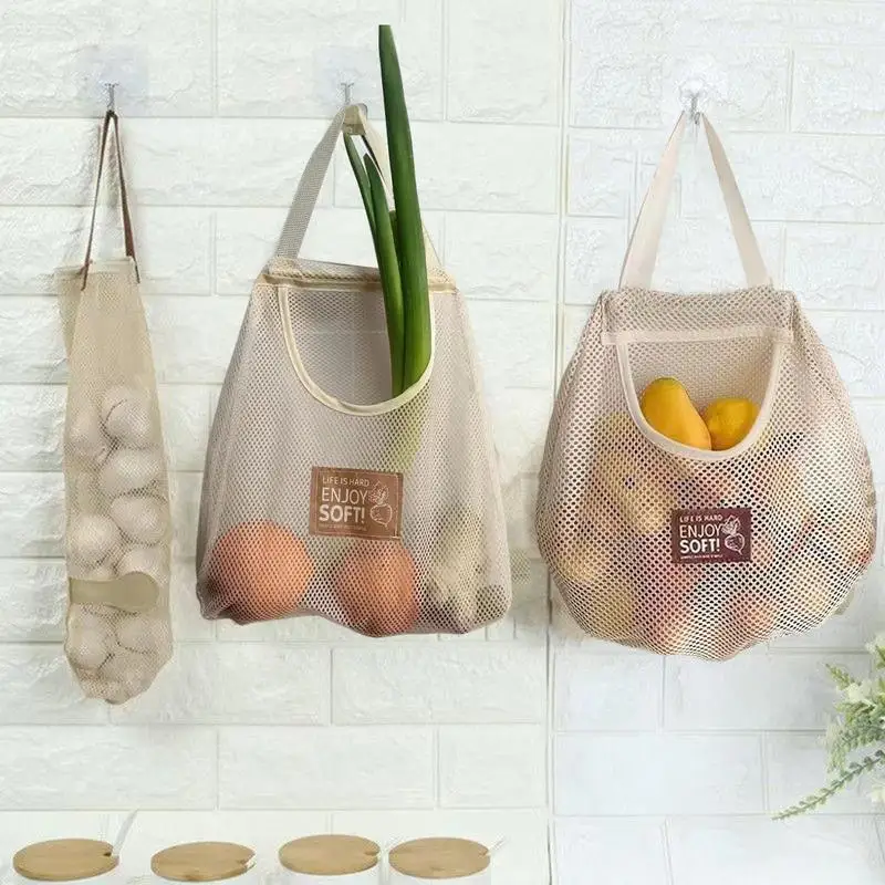 Сетчатая большая сумка, многоразовая дышащая большая сетчатая сумка, домашняя организация для фермеров, рынка, пляжа, урожая, кухни, путешествий, пикника