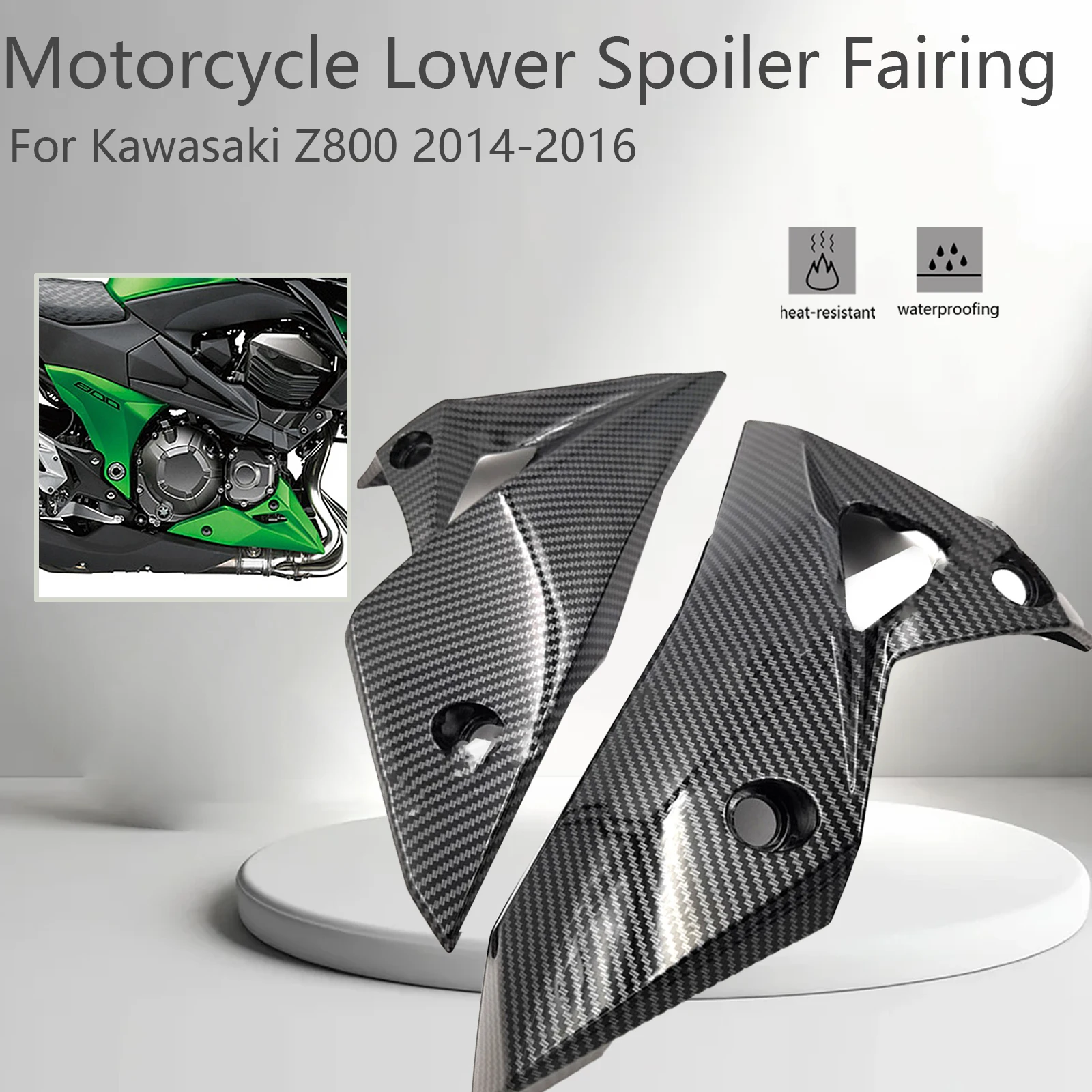 Motorcycle Accessories Belly Pan Lower Engine Spoiler Fairing Panel Fit For Kawasaki Z800 2014 2015 2016 Frame Protection Cover