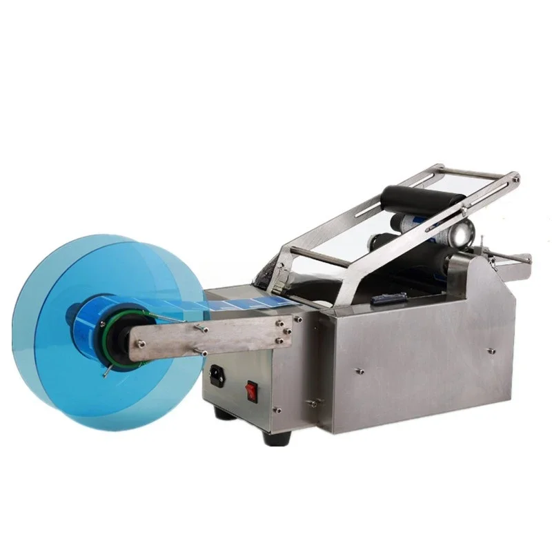 Small Semi Labeling Machine Desktop Mini Manual Bottle Labler Price Tagger Sticker Labeling Machine For Small Round Bottles