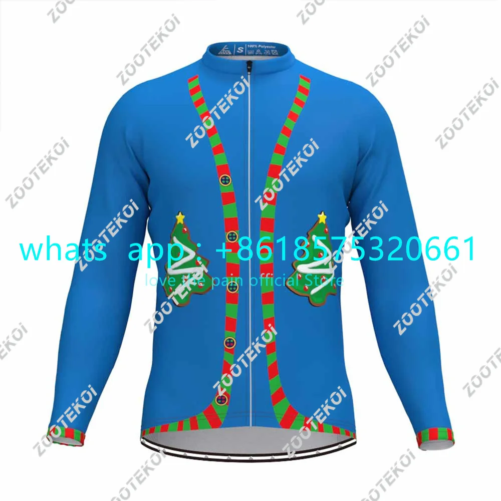 

Mens Cycling Jacket Christmas Gift Thermal Fleece Mountain Bike Racing Coat Chaqueta Ciclismo Santa Surprise Gift Cycle Clothing