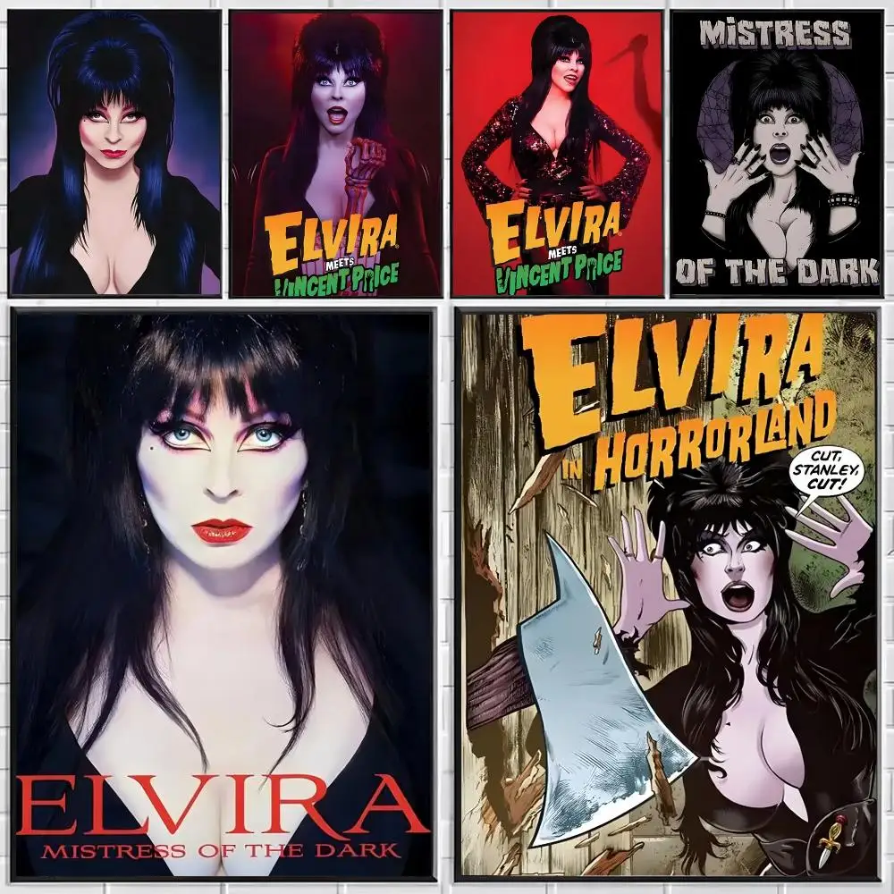Elvira Mistress of the Dark Poster Stylish Wall Art for Bedroom Living Room Bar Café Home Decor Gift