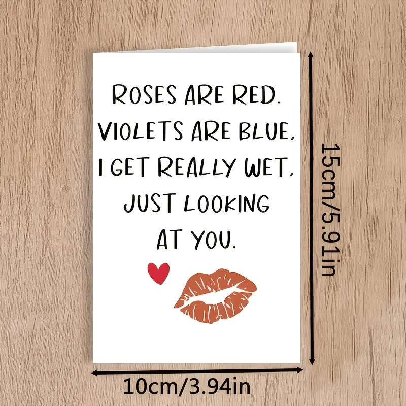 A versatile couple card! Kiss cards, missing cards and roast cards of best friends, anniversary gifts for families