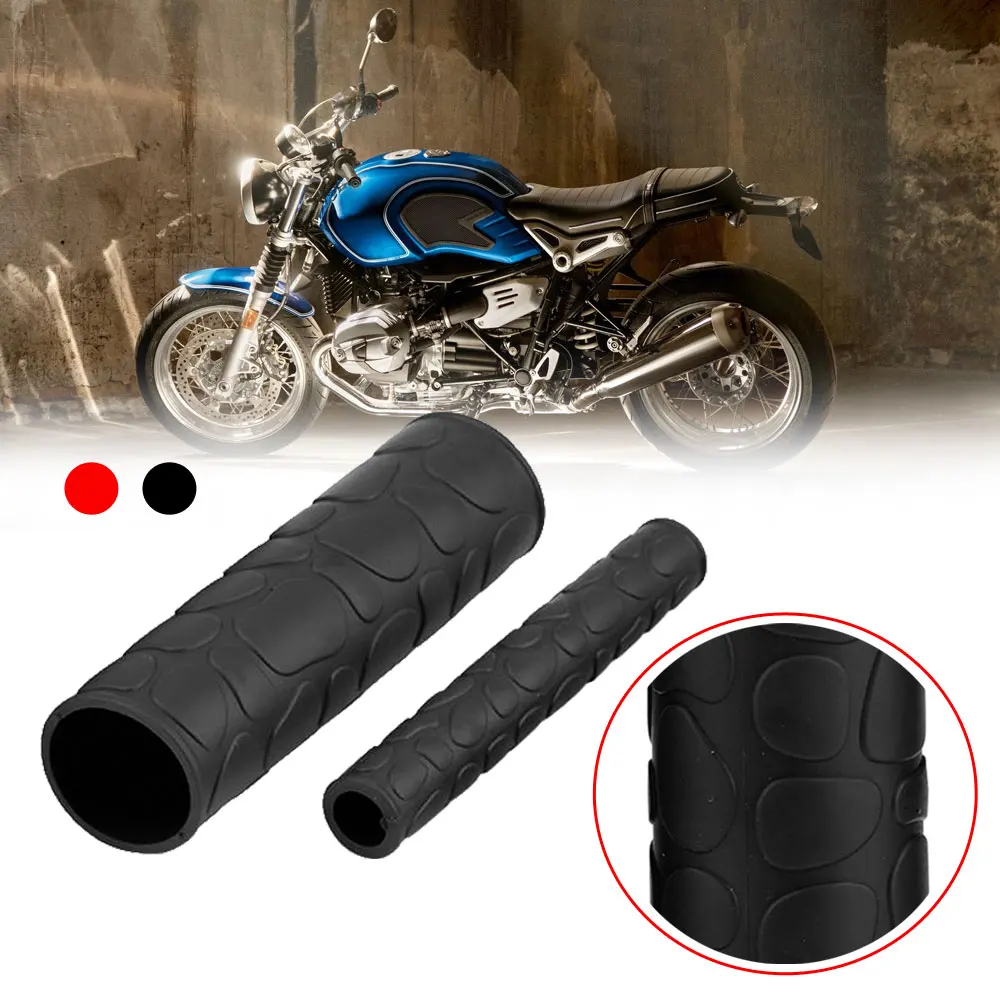 

2 Pairs Universal Motorcycle Handlebar Grip Brake Clutches Lever Cover Protector Soft Rubber Bar Brake Handle Silicone Sleeve