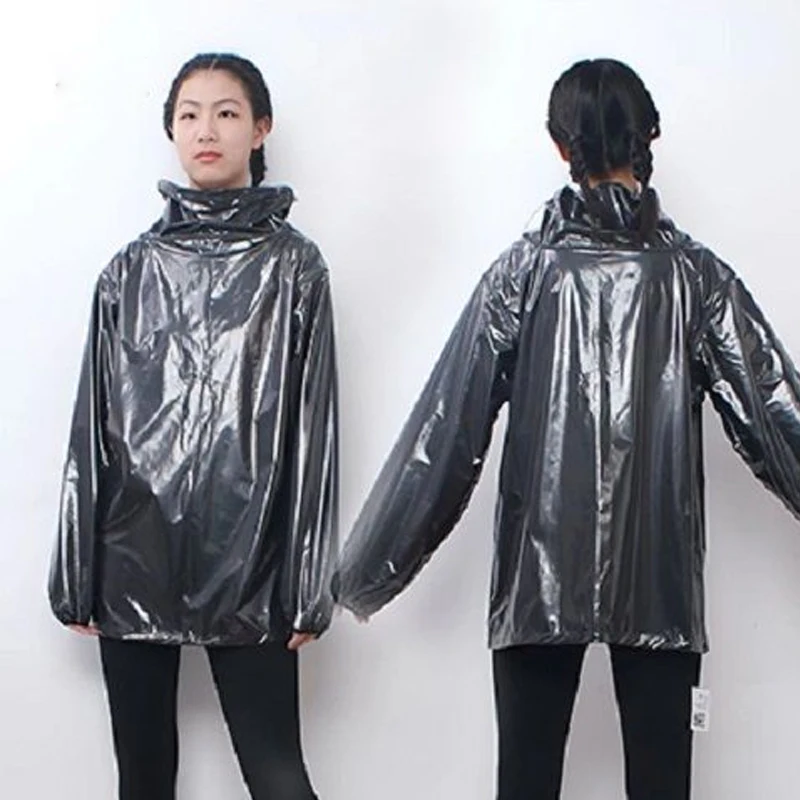 Impermeabile da donna per uomo allentato con cappuccio, impermeabile, antipioggia, per sport all'aria aperta, ciclismo, motociclista, vestiti da pioggia