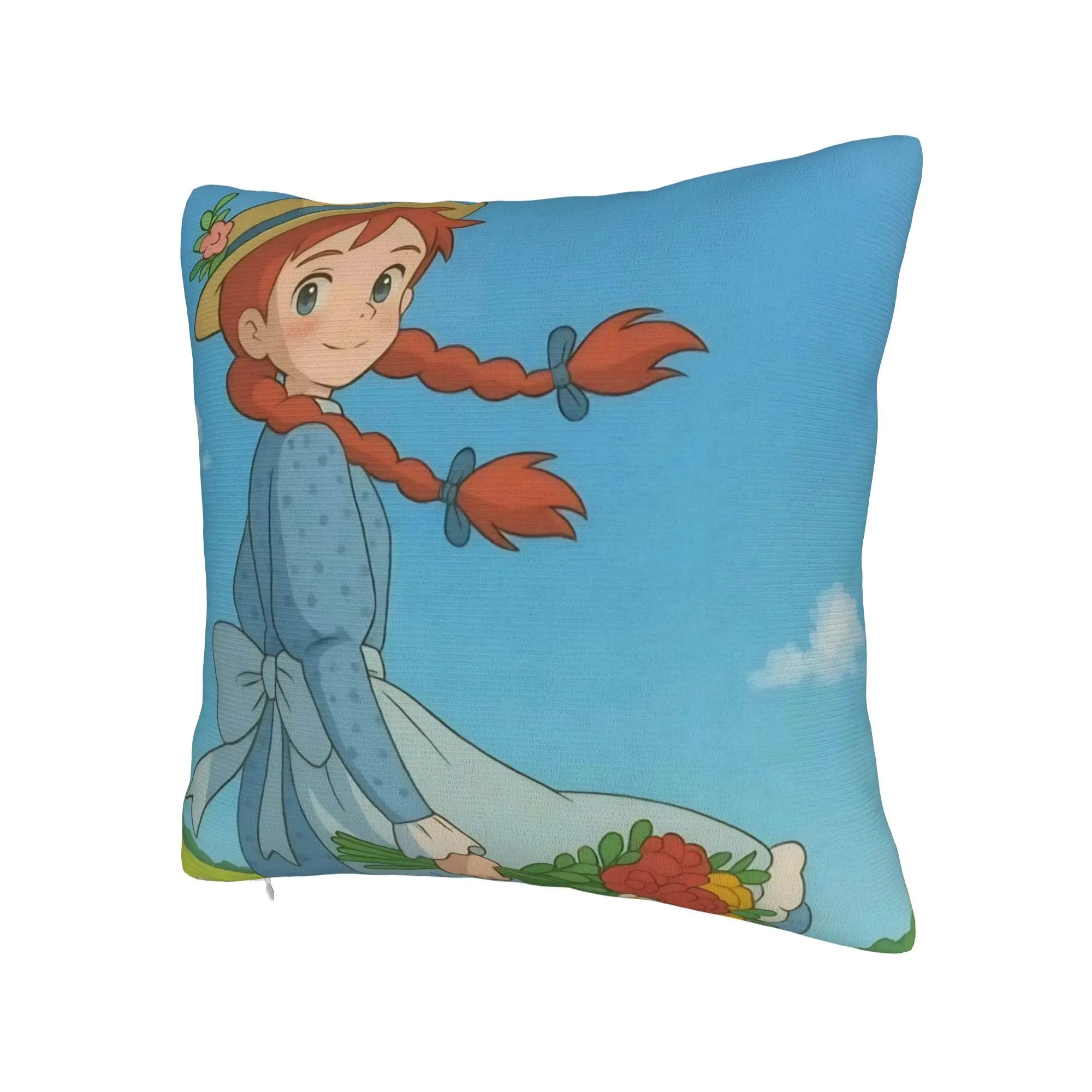 A-Anne Shirley Cartoon Pillow Covers Merch Printing Cushion Cover Decorations  Throw Pillow Case Cover Home Multi Size