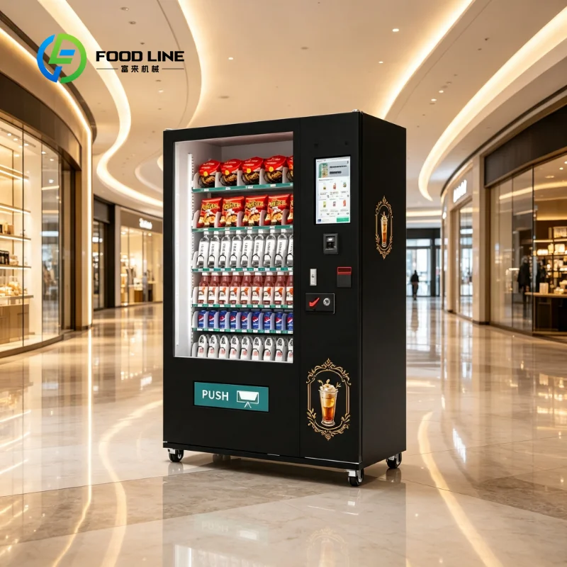 Snack and Drink Vending Machine, Automatic Touch Screen Cashless Payment Smart Retail Solution Customized For Global Market