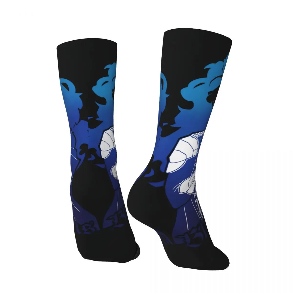 Hip Hop Vintage Blue Lions Crazy Men's compression Socks Unisex Fire Emblem Game Street Style Seamless Printed Funny Crew Sock