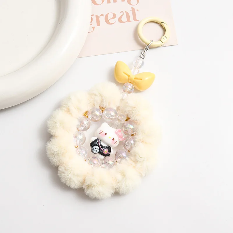 Cartoon Sanrio Series Keychain Kawaii Hello Kitty Kuromi Backpack Pendant Pochacco Melody Phone Chain Children's Birthday Gift