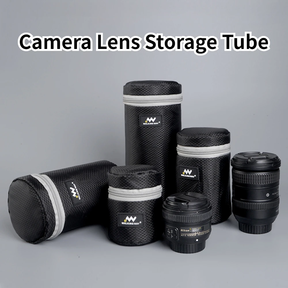 Camera Lens Storage Tube Shockproof and Pressure Resistant Lens Barrel Medium Telephoto Lens Package for Canon Nikon Sony Fuji