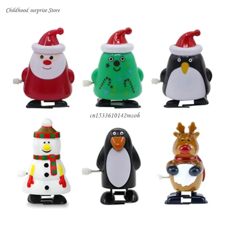 3’’ Interactive Wind-up Toy Model Animal Christmas for Doll Cake Toddler Dropship