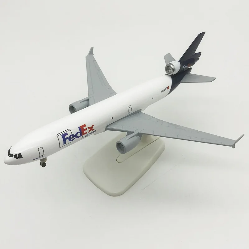 20cm Alloy Metal Air Fedex Express Airlines MD MD-11 Diecast Airplane Model Plane Aircraft With Wheels Landing Gears Aeroplane