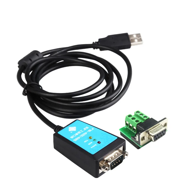Usb para rs422/485 cabo serial rs232 com terminal rs422 rs485 porta serial ao conversor de comunicação adaptador usb 180cm ftdi chip