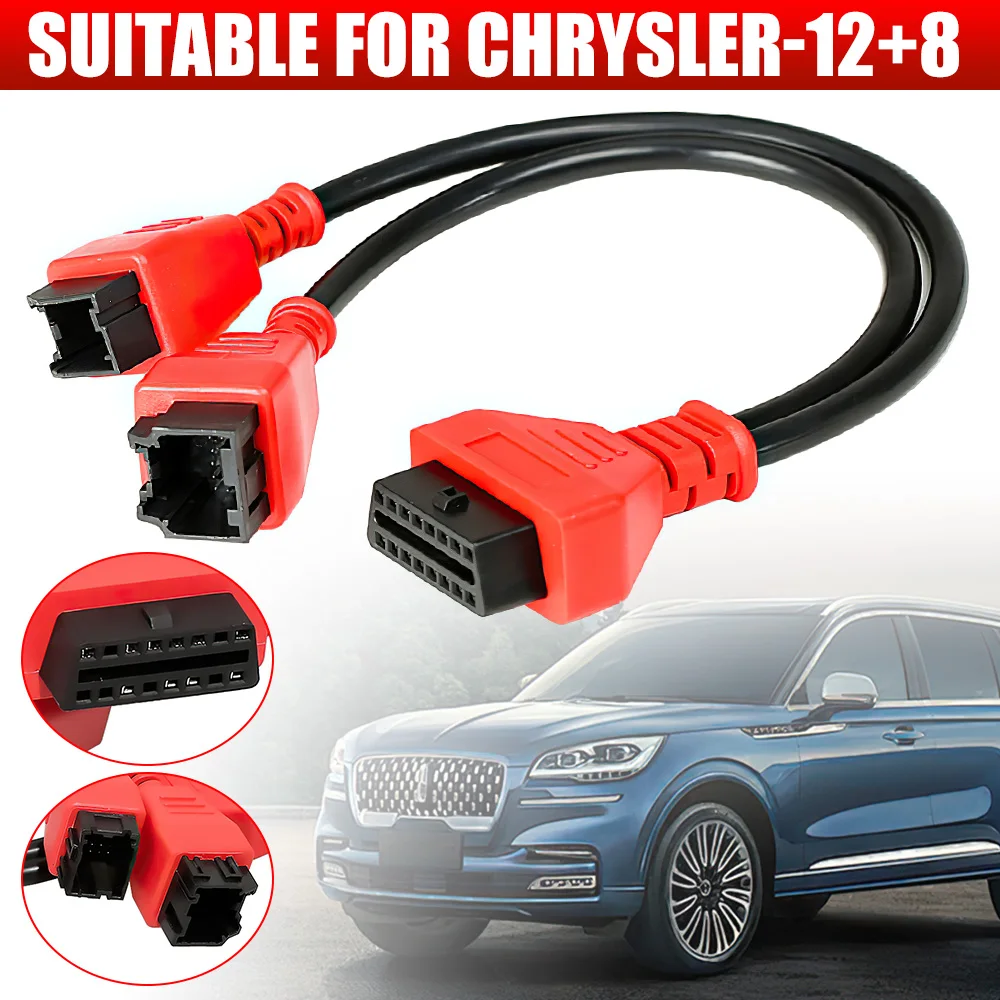 

Для кабеля программирования Chrysler 12 + 8 универсальный адаптерный кабель подходит для модуля шлюза безопасности Chryslers работает с Autel DS808 Maxi