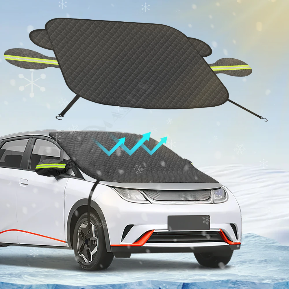 

For BYD Dolphin 2022 2023 2024 2025 Car Windshield Snow Sun Shade Automobile Magnetic Cover Front Windscreen Cover