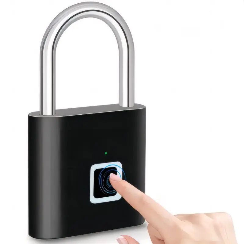 [NEWA76K!】 Keyless USB Charging Fingerprint Lock Smart Padlock Waterproof Door Lock Portable Padlock