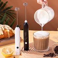 1 PCS Electric Milk Frother Handheld Egg Beater Coffee Milk Drink Egg Mixer Foamer Foamer Household Kitchen Cooking Tool