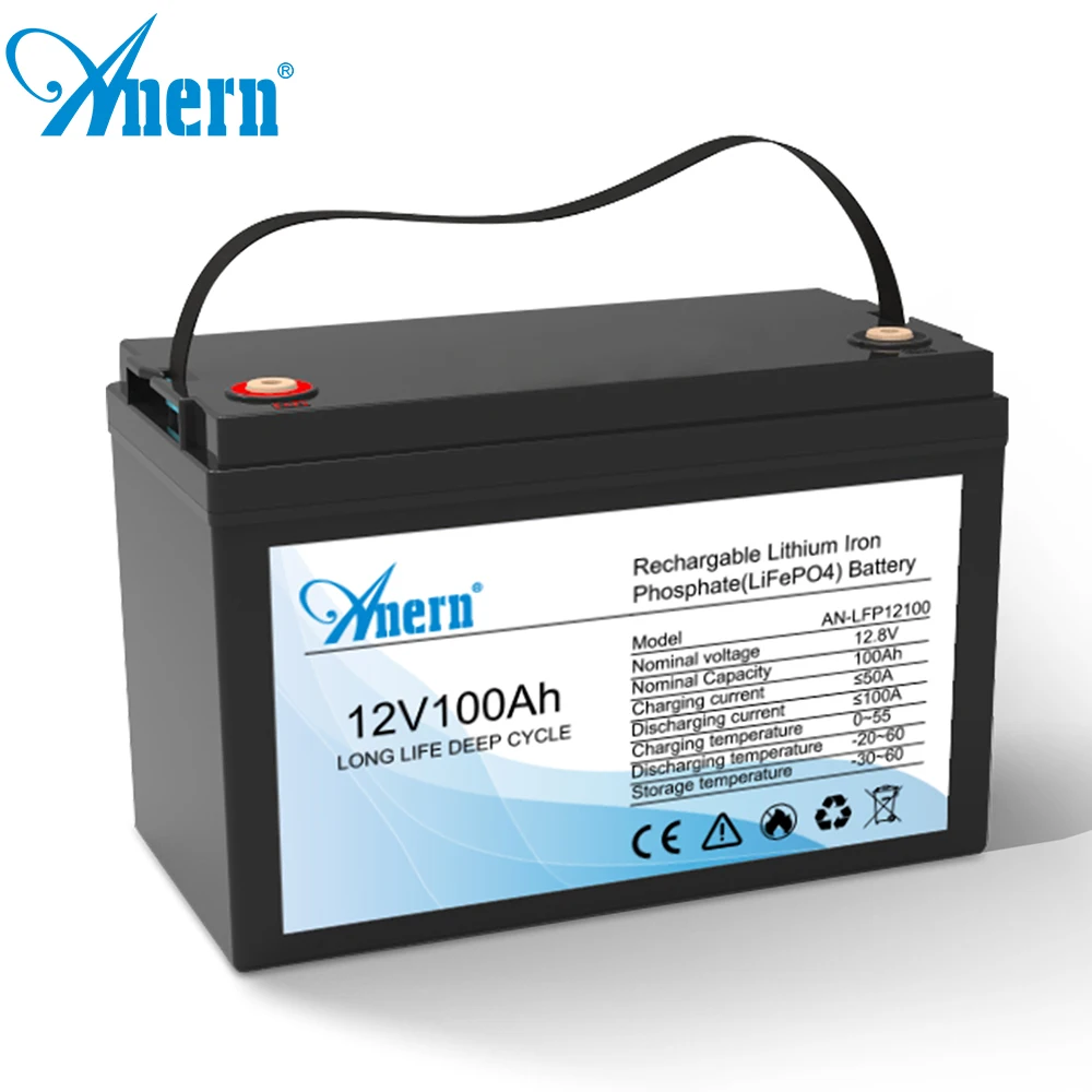 12V 200Ah 100Ah 50Ah 30Ah LiFePo4 Lithium Battery Pack 100A BMS For RV Boat Motors Inverter Solar Lithium Iron Phosphate Battery