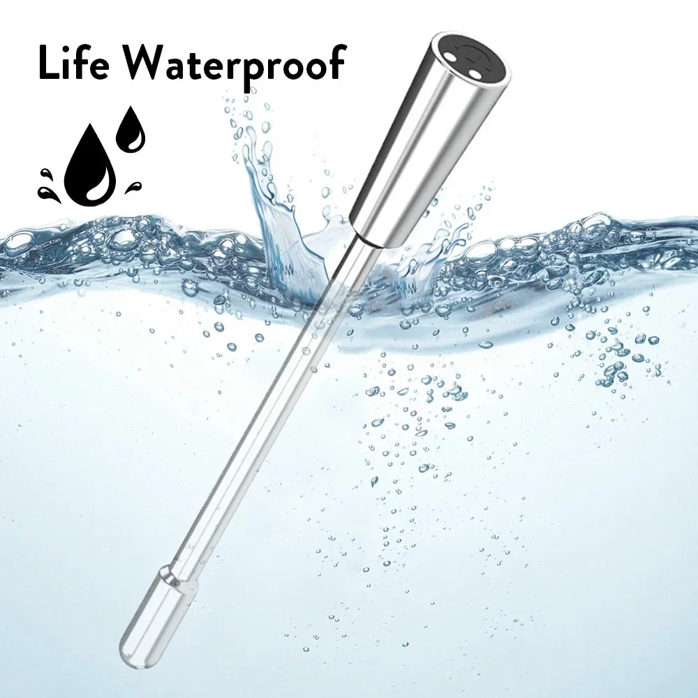 7 سرعة معدنية مجرى البول لعبة استثارة القضيب الاهتزاز المانع القذف الذكور الفولاذ المقاوم للصدأ لعبة استثارة القضيب القسطرة موسع رجل لعبة الجنس