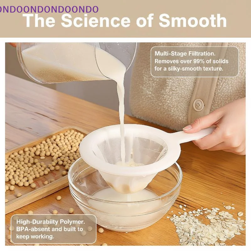 Fine Mesh Food Strainer 1Pcs Rustproof Stainless Steel Filter for Homemade Soy Milk Juice Tea Home Kitchen Restaurant Use