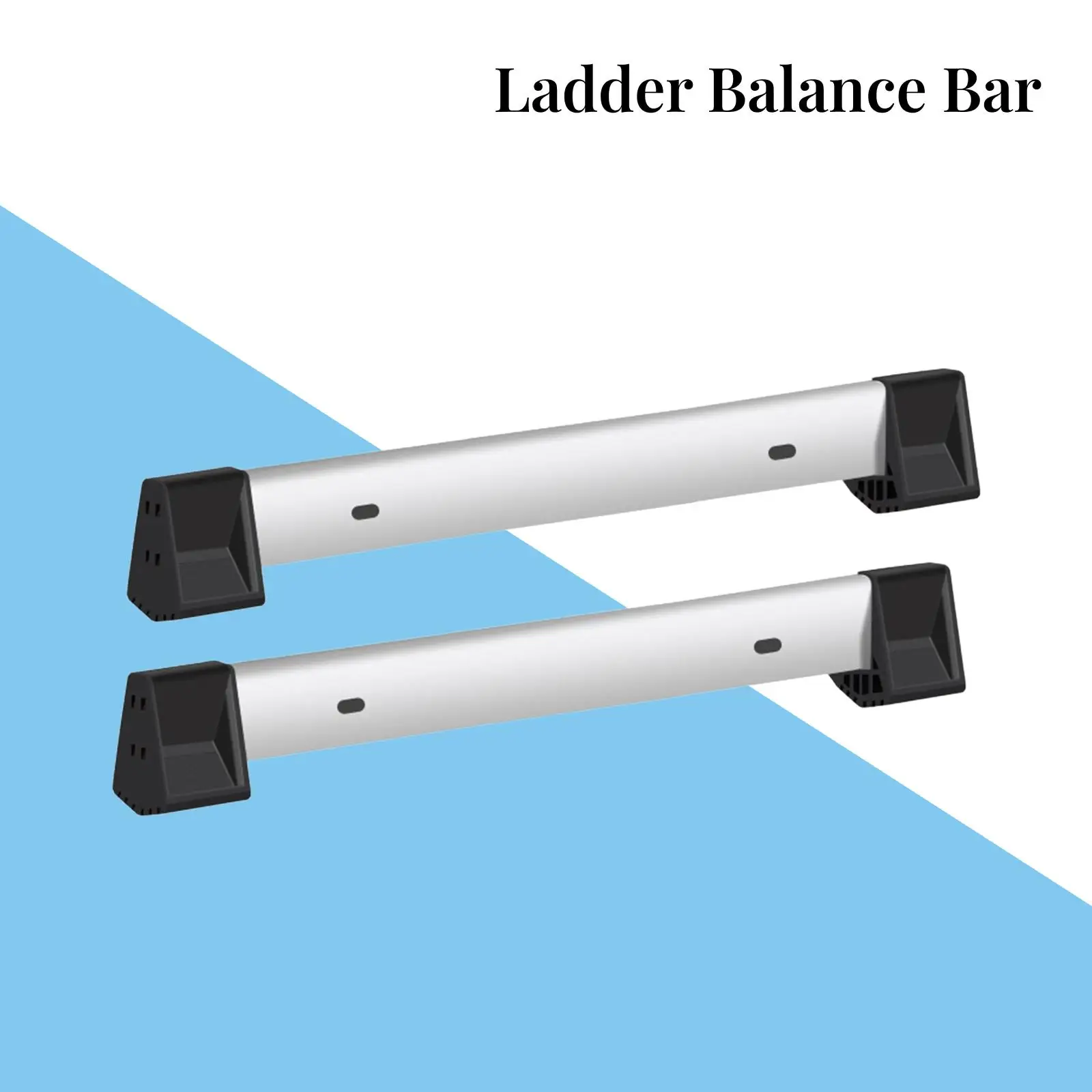 Portable Telescoping Ladder Balance Bar with Foot Covers Accessories for Aluminum Folding Ladders Indoors