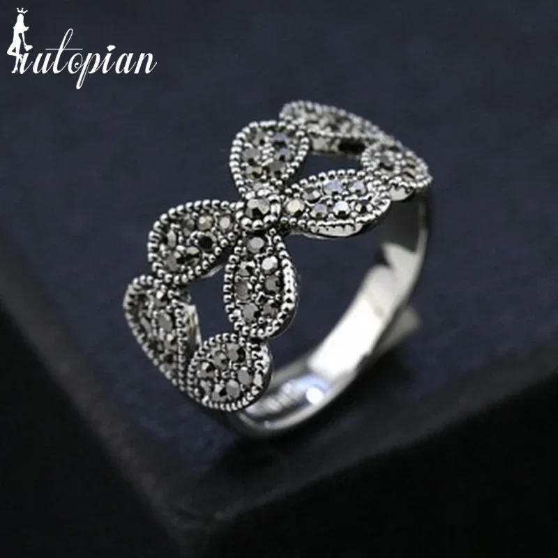 Iutopian Brand 2015 Vintage Retro Ring Anels For Women Bohemia Butterfly Rings Anti Allergy Gift Jewelry #RB00044