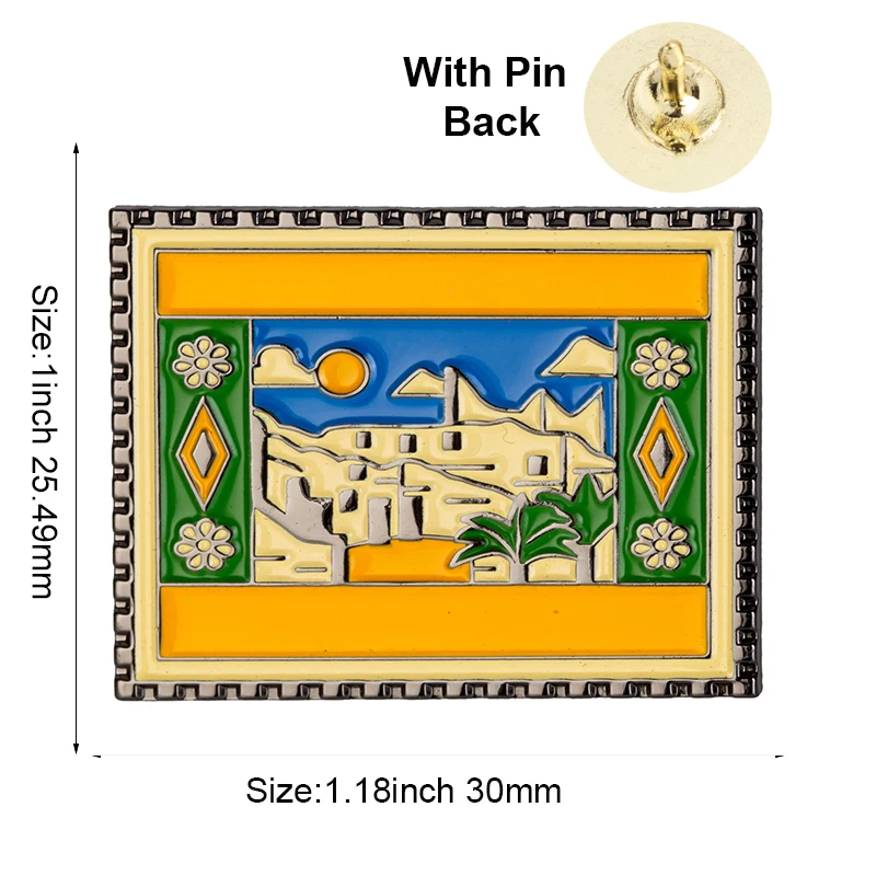 Saudi Arabia Flag Metal Lapel Pin Flag Pin Badge