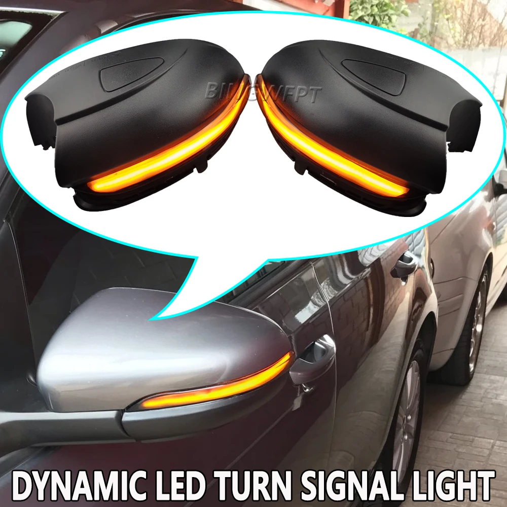 Car Dynamic LED Turn Signal Light Rearview Mirror Blinker Indicator For Volkswagen VW Golf 6 MK6 GTI R32 2008-2014