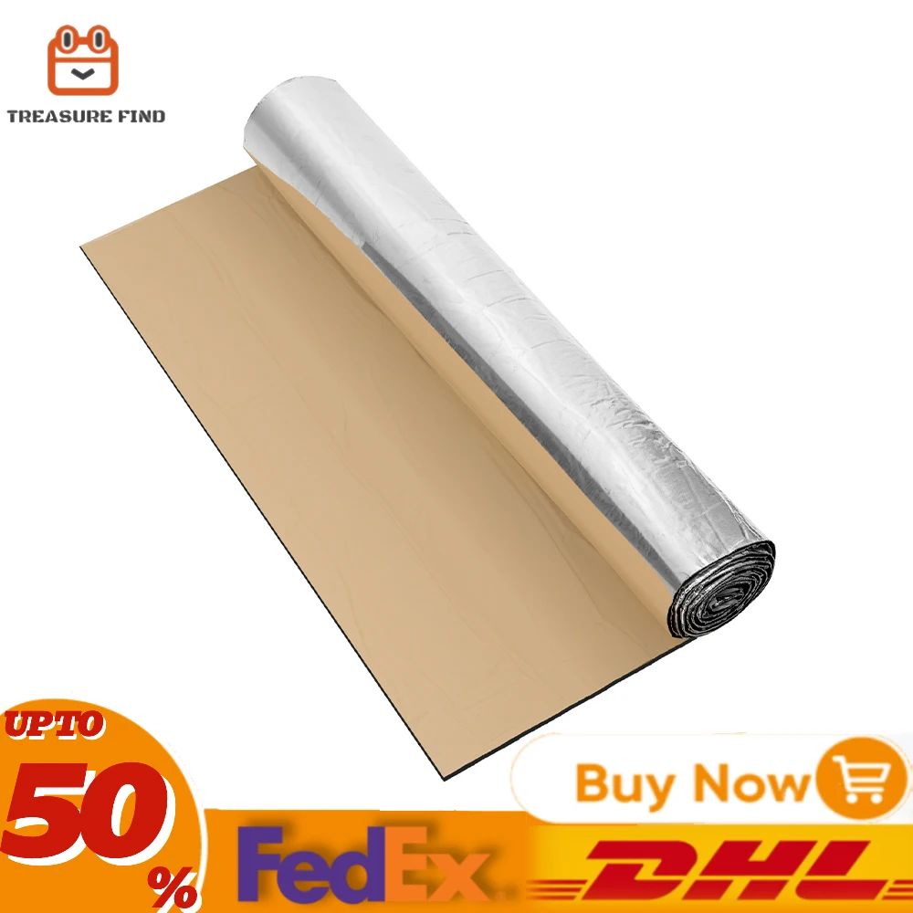 Heat Insulation Deadening Mat Sun protection Waterproof And Flame Retardant Car Roof Sound Deadener Pad DIY