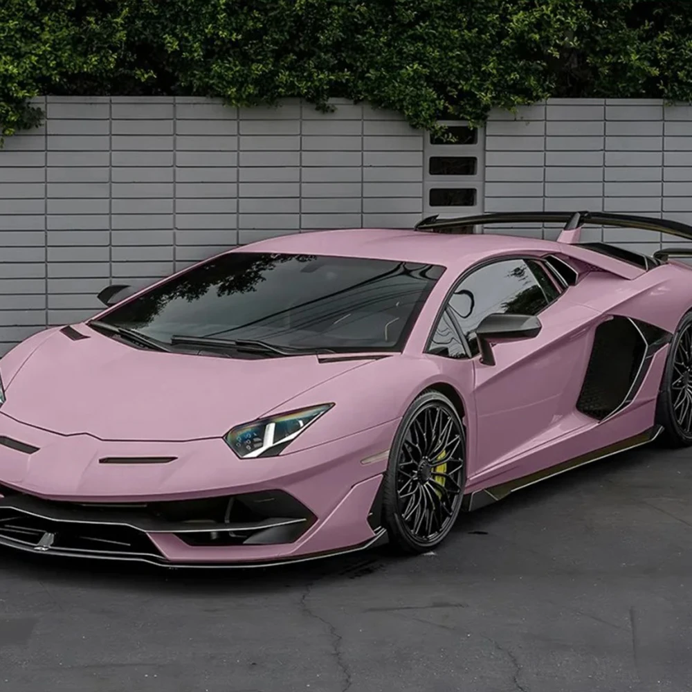 Película de vinilo autoadhesiva para coche, Oolong, té de la leche, rosa, extinción de mascotas mate, accesorios adhesivos para carrocería de motocicleta y coche