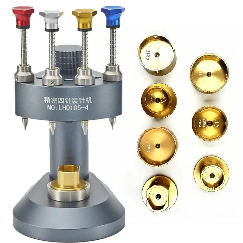 4 Pins Automatic Watch Hand Installing and Fitting Tools Watch Needle Installation Tool for NH35/2892/E2000 Watch Repairing
