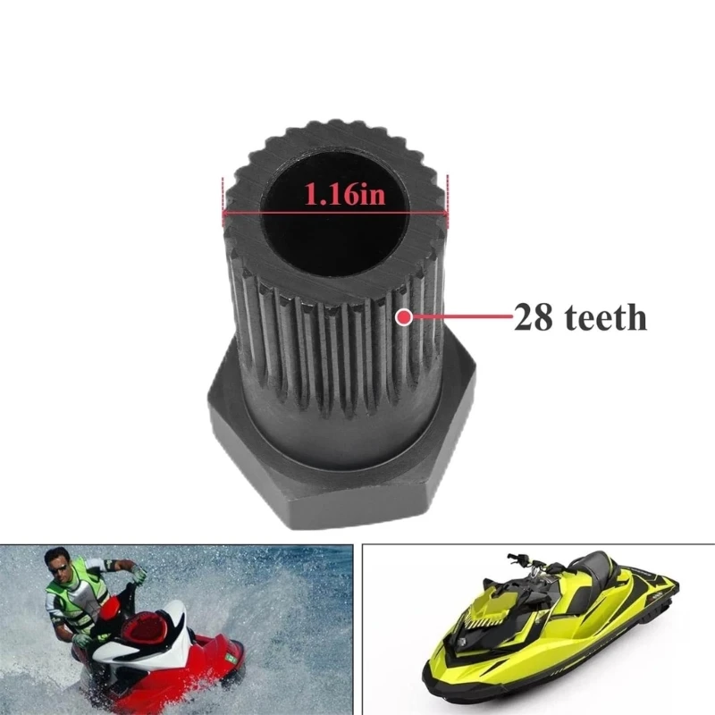 Chiave scanalata in metallo resistente Strumento efficiente per la rimozione della girante Disegni ergonomici Chiave scanalata per WR012 RXT 215 260