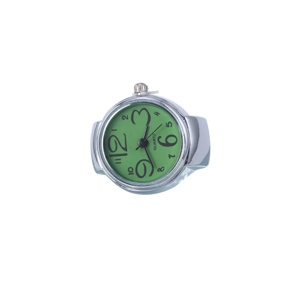 

2pcs Finger Wear Quartz Watches Creative Ring Watches Mini Time Display Accessories for Women Men (Blue)