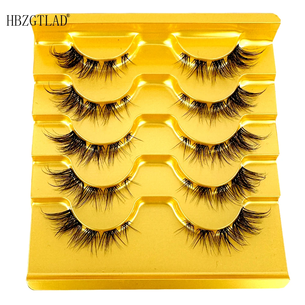 Segmentierte Wimpern Manga Wimpern 3d klare Band Wimpern natürlichen Look wispy Nerz Wimpern flauschige Katze Wimpern einzelne Wimpern