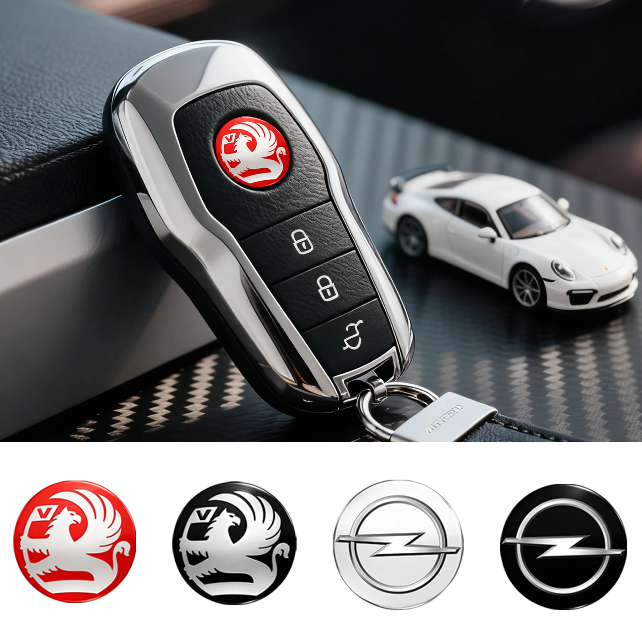 

New car remote control key badge and key sticker For Opel Adam Ampera Corsa Insignia Karl Rocks-e Astra New Energy Crossland