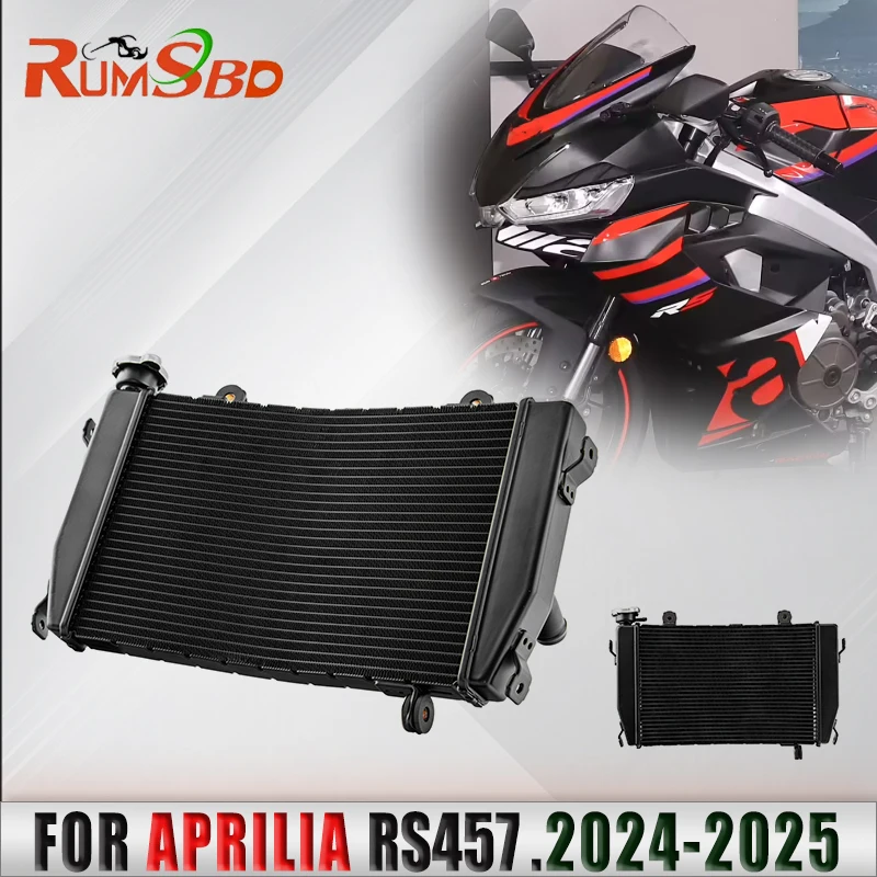 

Motorcycle Replacement water Radiator For Aprilia RS457 2024 2025 Water Cooling Cooler System Aluminum Accessories