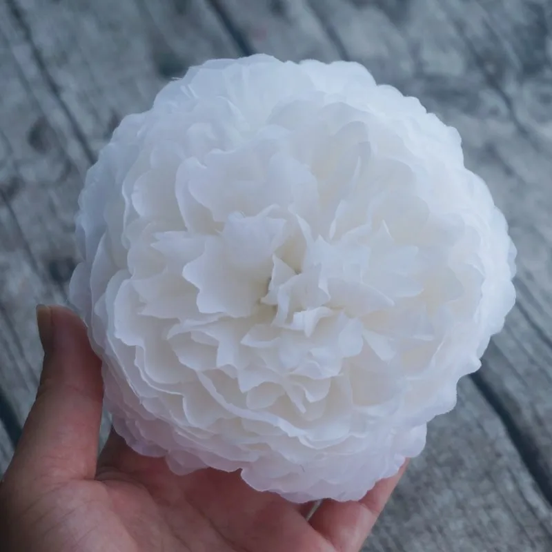 12cm Peony Hair Clip For Woman Wedding Bridal Hairpin Artificial Flower Hair Accessories Birthday Gifts