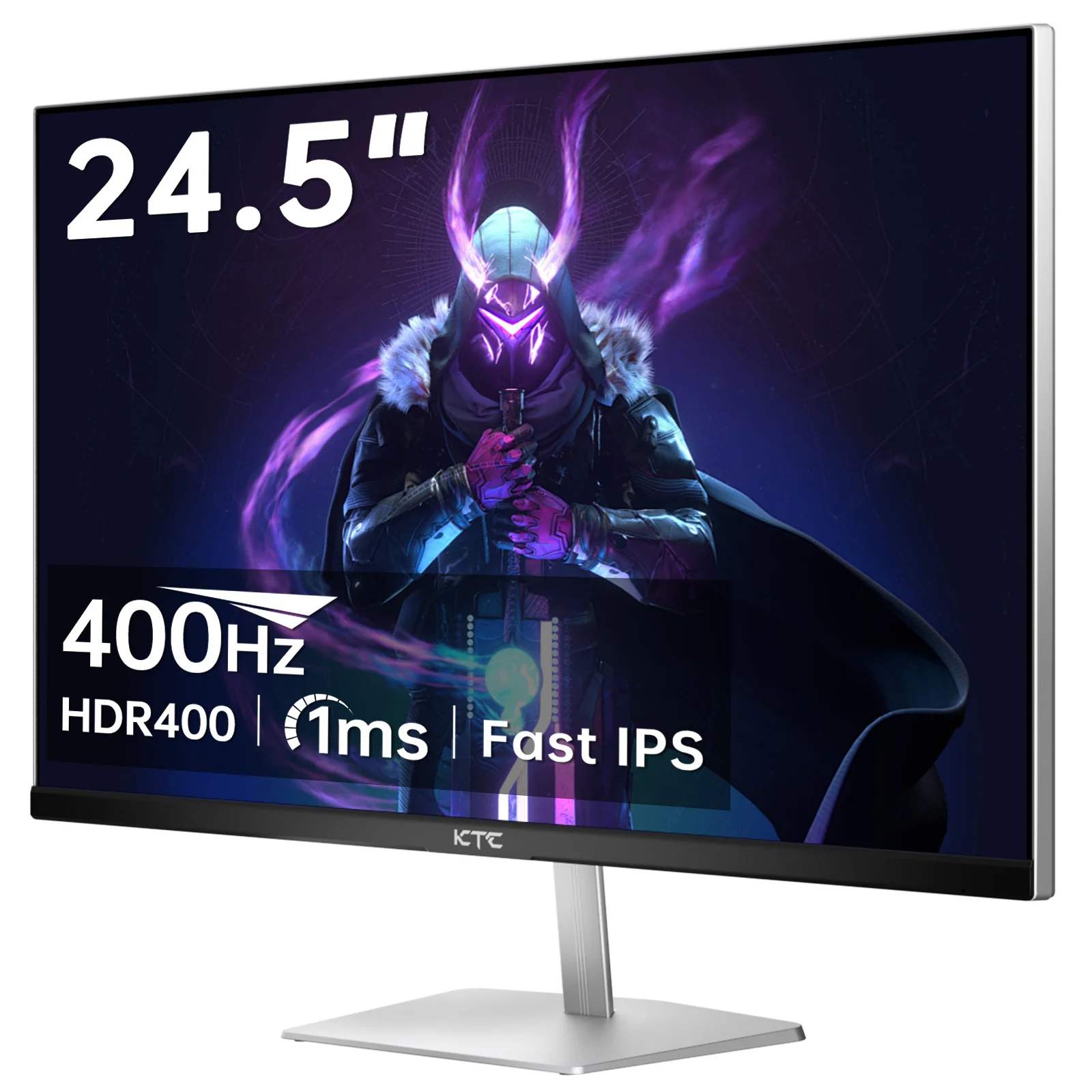 Moniteur de jeu KTC 24,5 pouces 400 Hz 240 Hz |   IPS rapide 1 ms |   Moniteur FHD 1080P |   HDR 400 128% sRGB |   HDMI x2, DP x2 H25X7