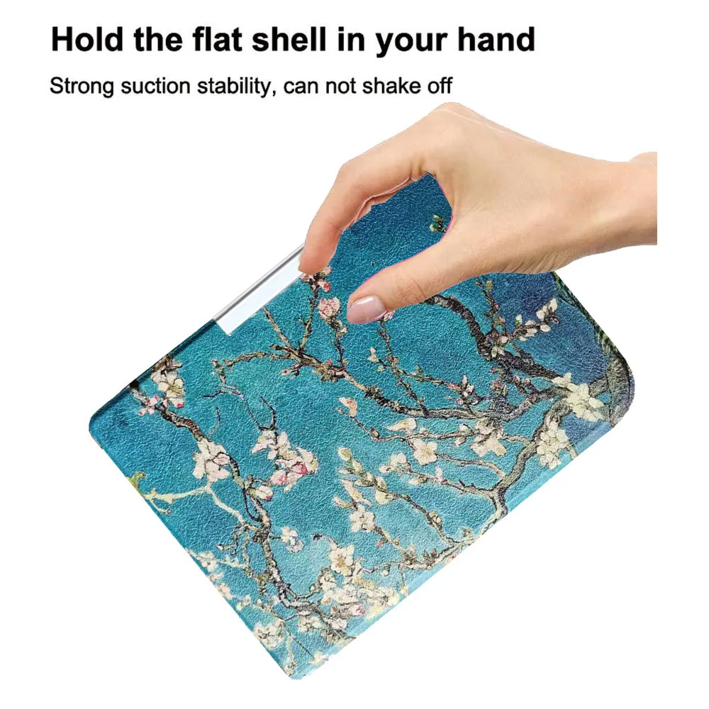 Case for Pocketbook Tea Vivlio InkPad 3 PB740  7.8" Color EReader Premium Leather Shell Flip Cover With Auto Sleep Cases