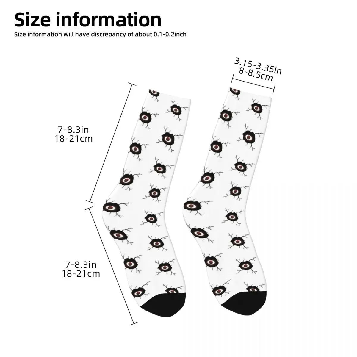 DOORS - Seek Eye Hide And Seek Horror Eyes Socks Harajuku Super Soft Stockings All Season Long Socks for Unisex Birthday Present