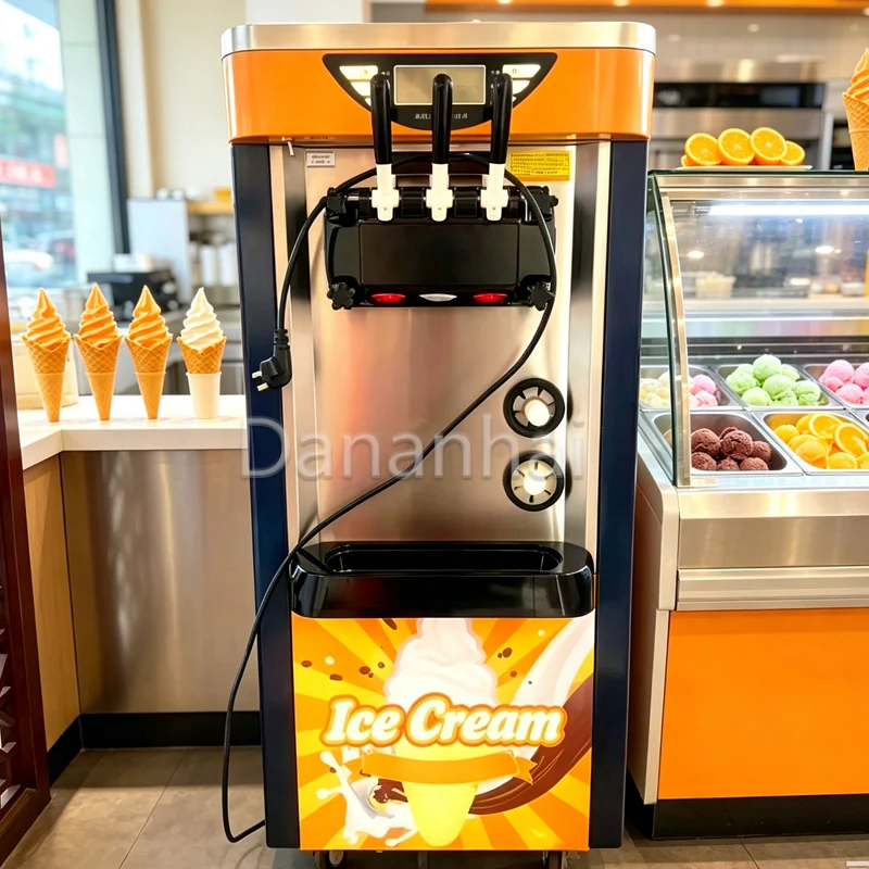 Frozen Yogurt Machine Commercial - Tatlı Servis Makinesi, Paslanmaz Çelikten Üretilmiş