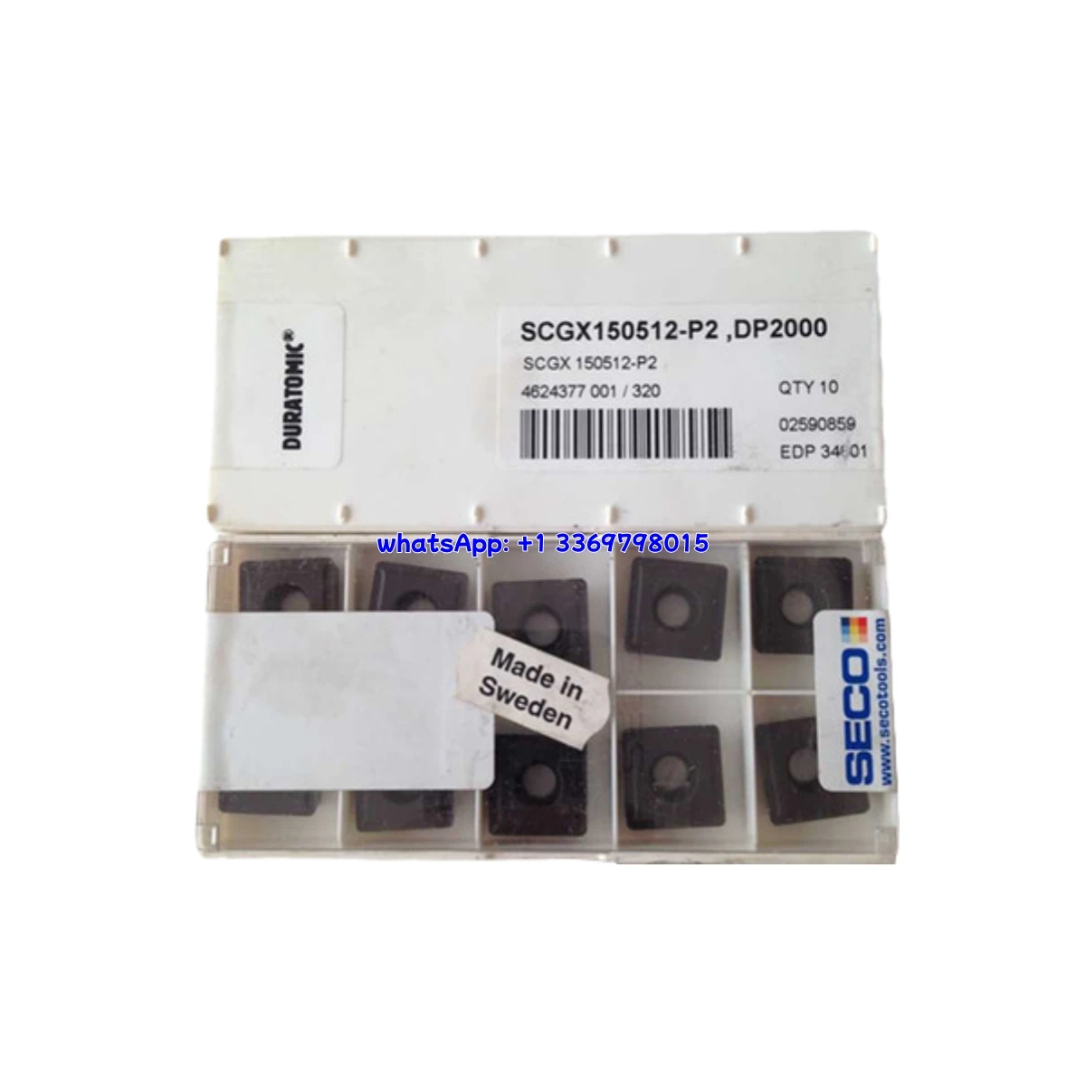 

100% Original SCGX SCGX070308/09T308/120408 -P1/P2 DP3000 U-Drill Insert