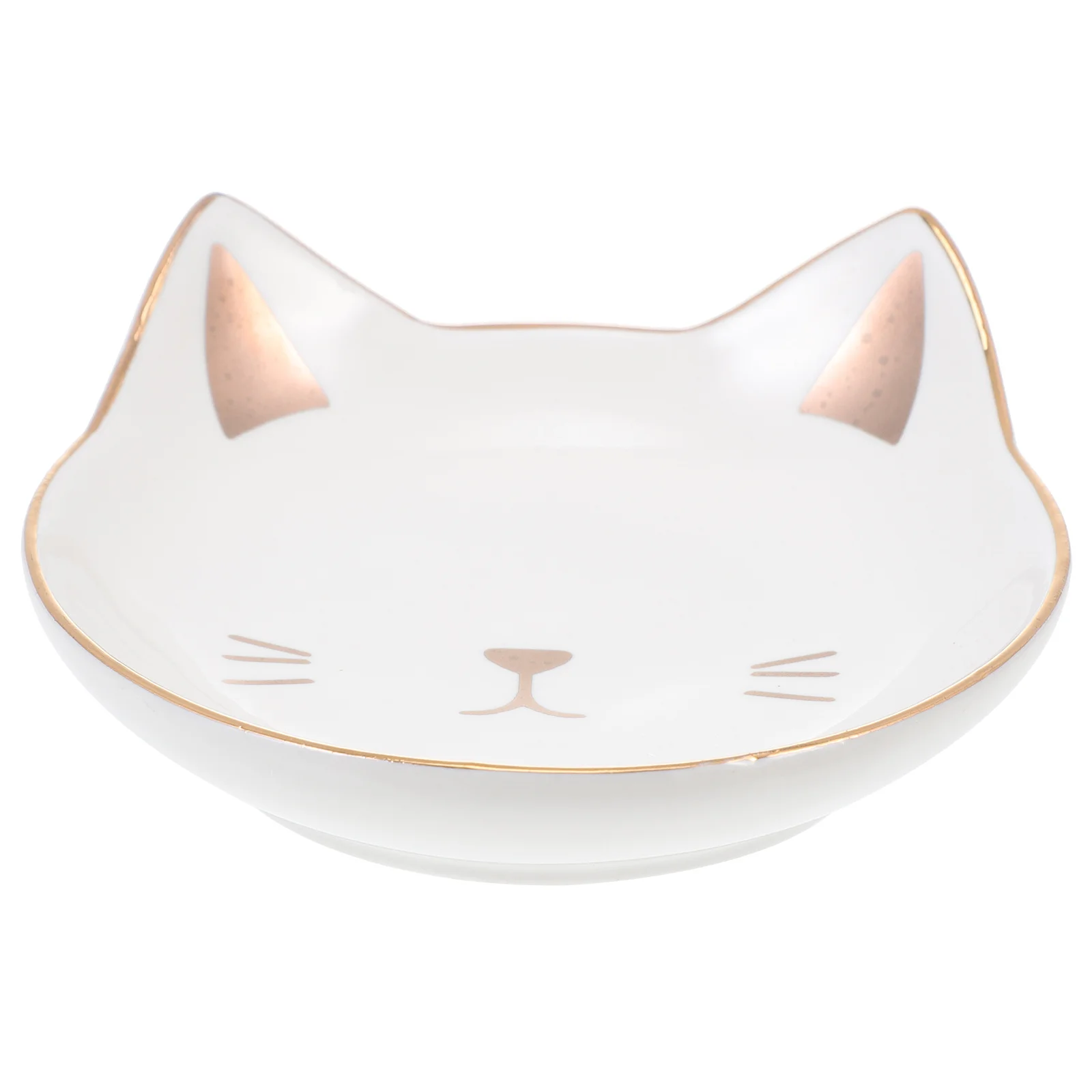 

Cat Shaped Ceramic Dinner Plate for Salads Fruits Snacks Multipurpose Use Ceramic Fruit Plate Delicate Food Container