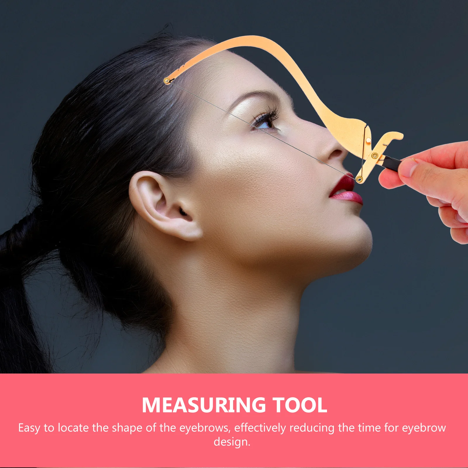 ชุดอุปกรณ์ช่วยเขียนคิ้วแบบโค้ง ช่วยให้เส้นคิ้วสมมาตร สำหรับการใช้ดินสอเขียนคิ้วแบบเส้นไหม