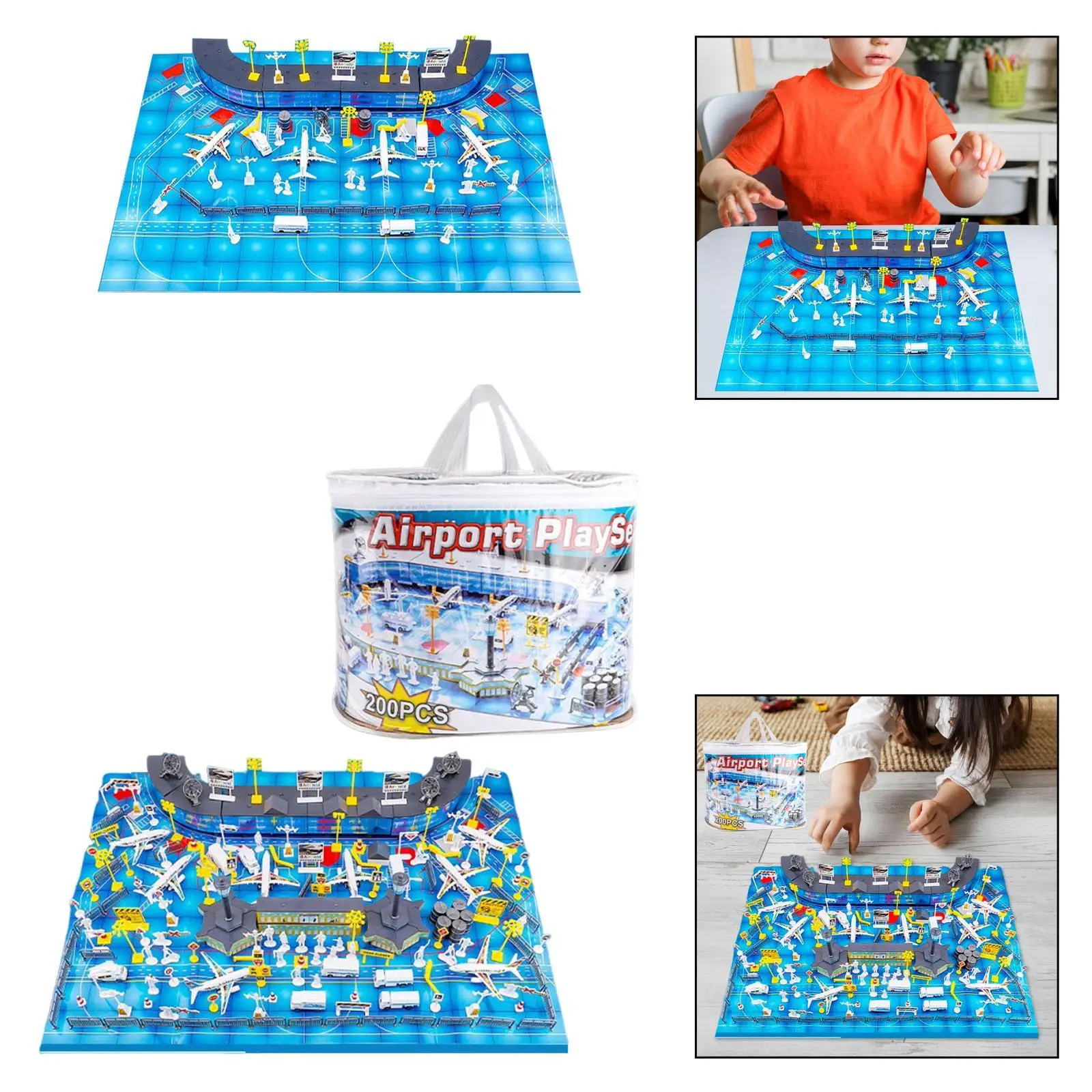 

Интерактивный конструктор-самолет для детей: сборная модель аэропорта, игрушечный транспорт, подарок