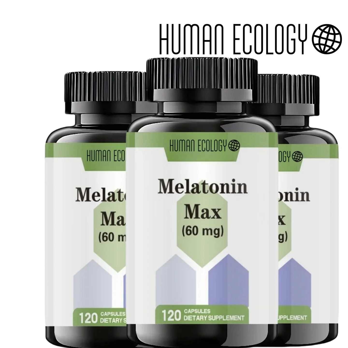 

Human Ecology Melatonin Vegetable Capsules. Relieve Anxiety, Improve Sleep Quality, Promote Deep Sleep