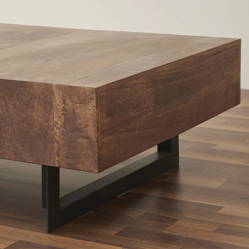 Cross-border European and American foreign trade wholesale wooden panel TV cabinet locker coffee table