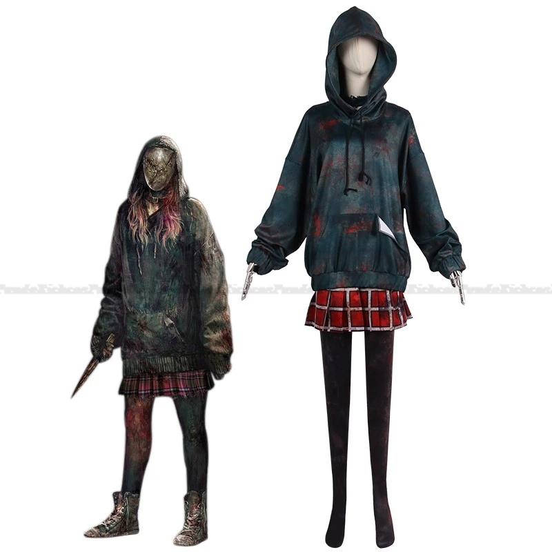 Game Dead Daylight CosplayThe Legion Cosplay Costumes For Women Girls Uniform Hoodie Skirt Hallowen Cosplay Suit