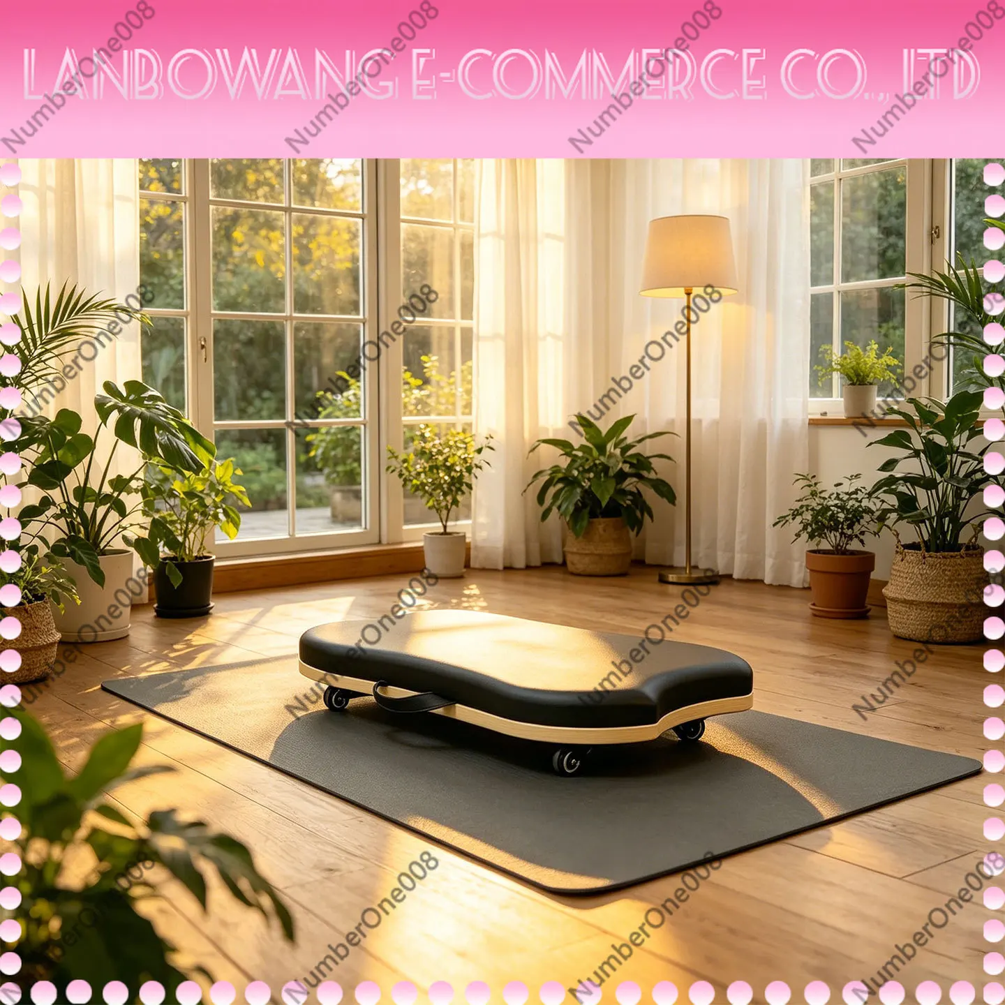 Pilates Core Board Sliding Disc Figure 8 Shape Yoga Balance Trainer Portable Exercise Equipment for Home Gym Workout