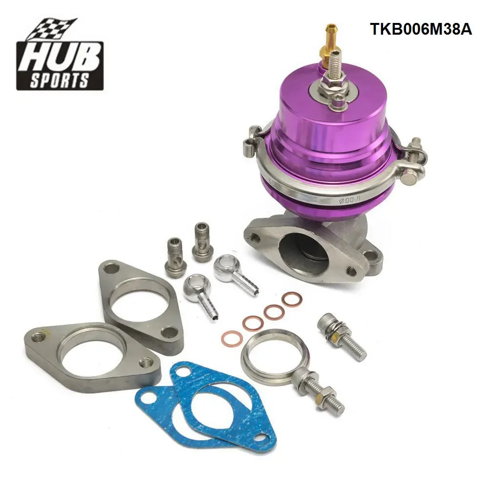 HUB sports Purple Adjustable 38mm External Turbo V-Band V Band Wastegate Turbocharge Flange TKB006M38A